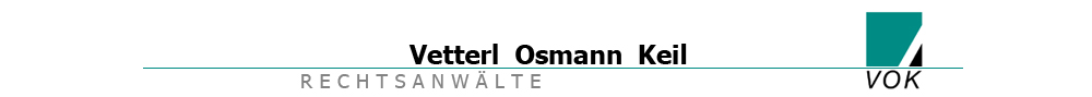 Logo Rechtsanwälte Vetterl, Osmann, Keil
